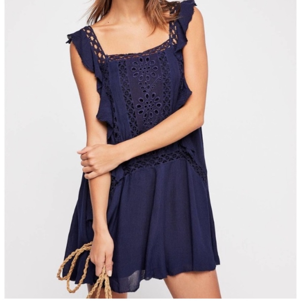 Free People Priscilla Eyelet Lace Dress size M